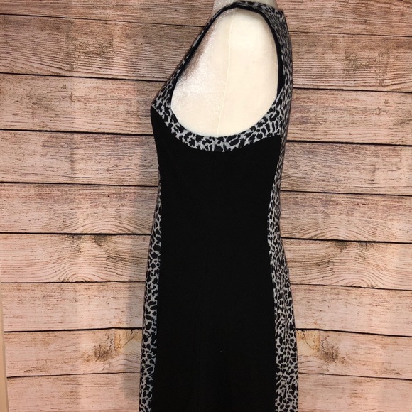 BUFFALO Black/Gray Leopard Dress - Picture 5 of 6